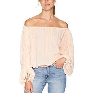 Joie Elazara long sleeve blouse summer pink